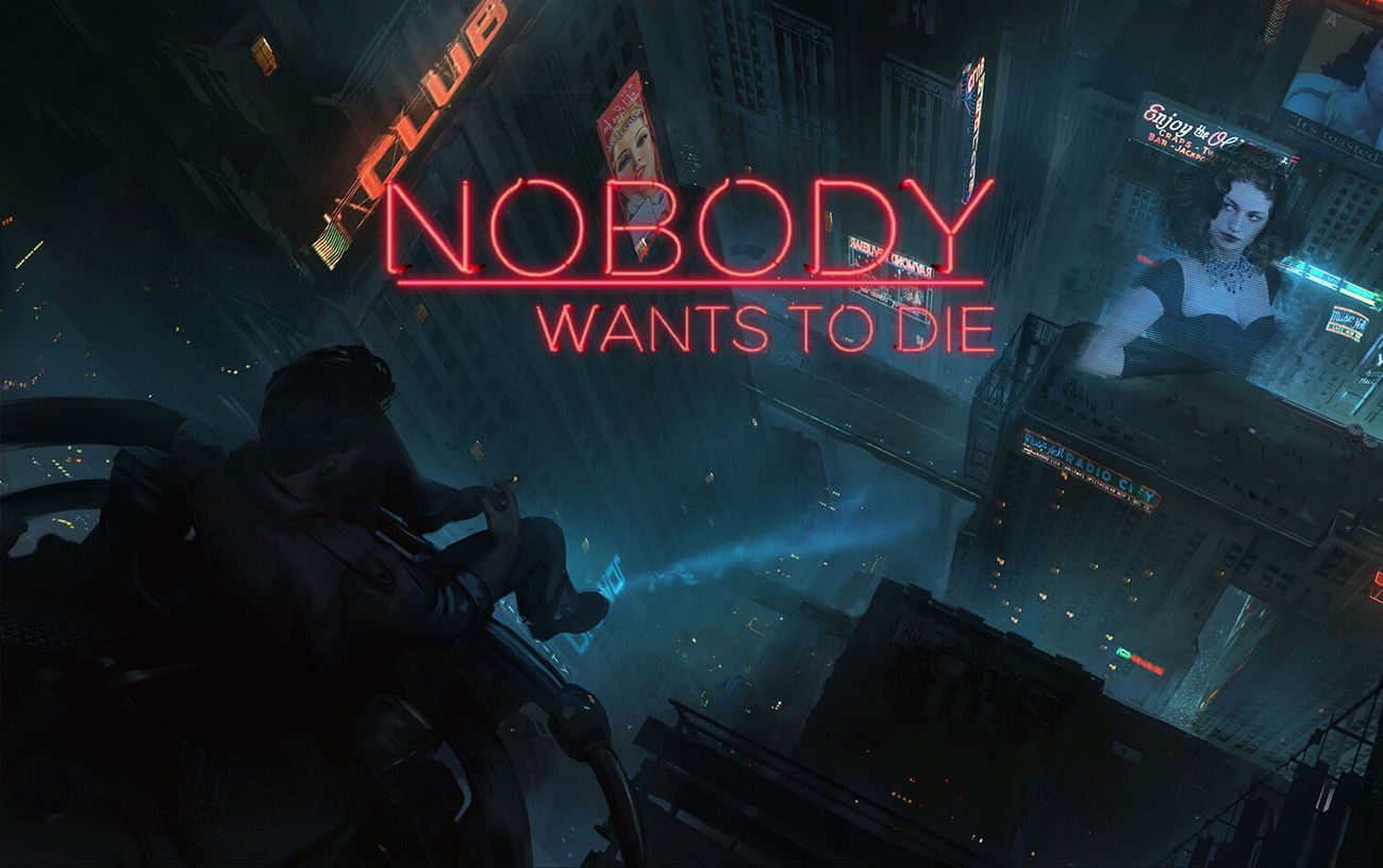 City Mood — Nobody Wants to Die environment concept art by Aleksandra Wojcik