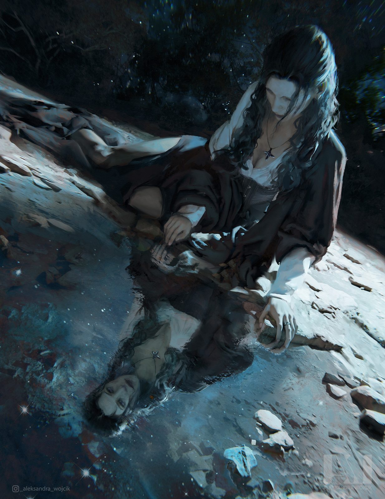 Yennefer — illustration by Aleksandra Wojcik